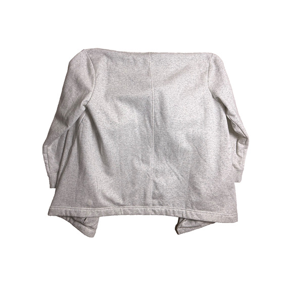 Zella Amazing Cozy Wrap Cowl Funnel Jacket Fleece Fuzzy Lined Size XL Gray White - Picture 10 of 10